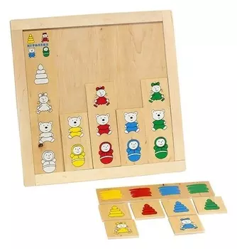 Игра детская деревянная "Подбери игрушку"