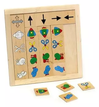 Игра детская деревянная "Укажи направление"