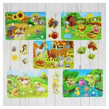 Игра на липучках конструктор Ферма Весёлые липучки