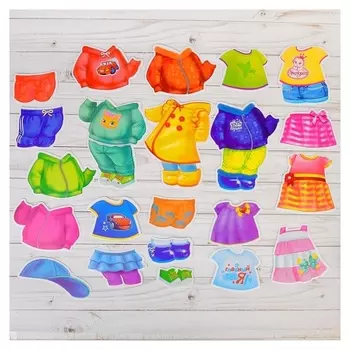 Игра на липучках конструктор Гардероб Весёлые липучки