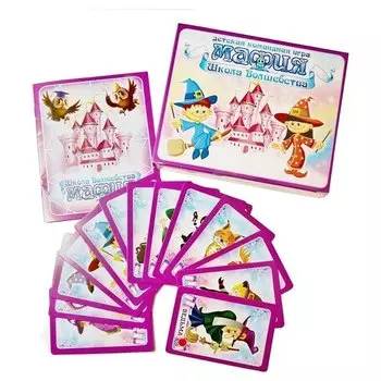 Игра настольная карточная Школа волшебства 28 карточек