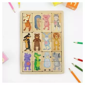 Игра развивающая деревянная «Зоопарк»