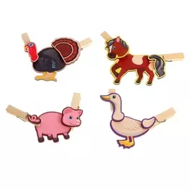 Игра с прищепками «Собери домашнее животное №3»