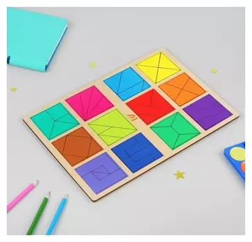 Игра "Сложи квадрат" 2 уровень по методике Никитина