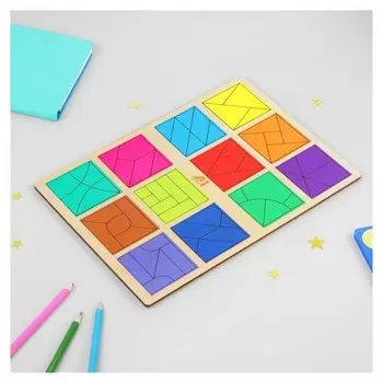 Игра "Сложи квадрат" 3 уровень макси Никитин Б. П., 3+