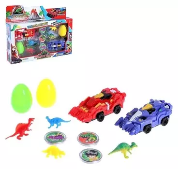 Игровой набор «Авто динозавры», 2 штуки