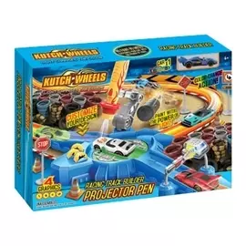 Игровой набор автотрек, ручка со светом и меняющая цвет машинка