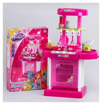Игровой набор "Модная кухня" в чемоданчике, с аксессуарами, свет, звук, высота 65, 5см, Winx