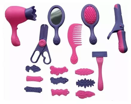 Игровой набор Парикмахер, 16 предметов