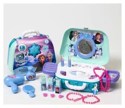Игровой набор "Студия красоты", холодное сердце, в чемоданчике