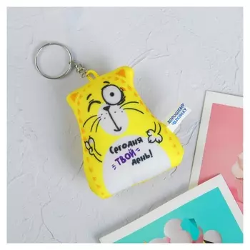 Игрушка антистресс - брелок "Сегодня - твой день!" 6*7см