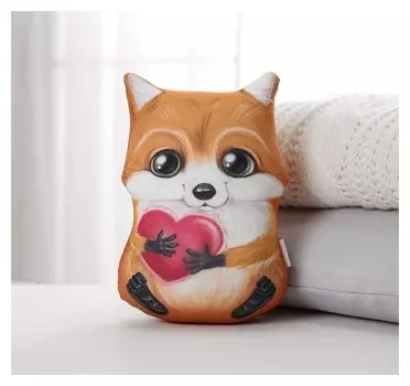 Игрушка антистресс Лисёнок с сердцем