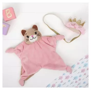 Игрушка для новорождённых Кошечка + корона