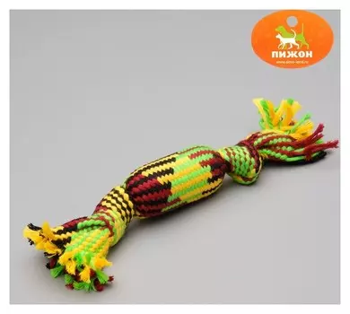 Игрушка канатная с пищалкой внутри, до 25 см