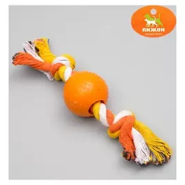 Игрушка канатная с подвижным шаром, до 22 см, до 105 г