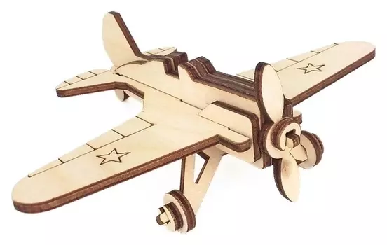 Игрушка-конструктор Военный самолёт И-16