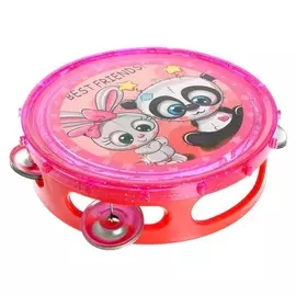 Игрушка музыкальная - бубен "Лучшие друзья", световые эффекты