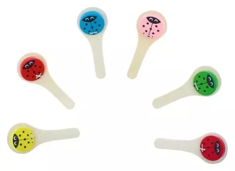Игрушка музыкальная колотушка малая «Божья коровка», цвета микс