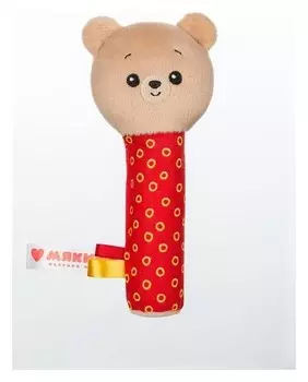 Игрушка на палочке «Мишка барни», пищалка