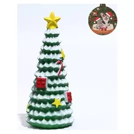 Игрушка пищащая для собак "Ёлка", 6 х 14 см