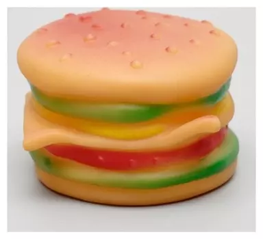 Игрушка пищащая "Гамбургер", 8,5 см