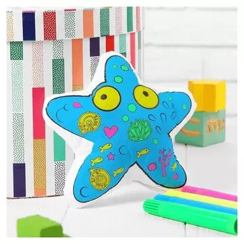 Игрушка-раскраска «Морская звезда» (Без маркеров) в пакете