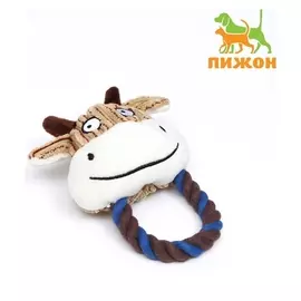 Игрушка текстильная "Бычок на кольце", 15 х 12 см