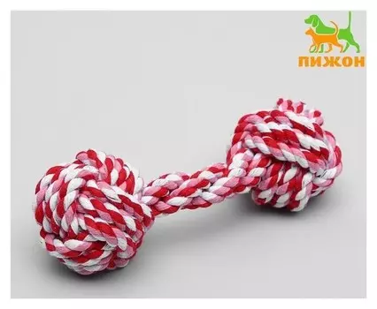Игрушка тренировочная канатная "Гантель", 180 г