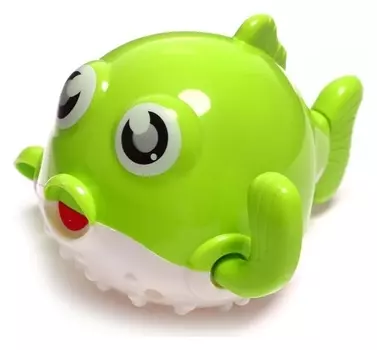 Игрушка заводная «Рыбка фугу», водоплавающяя