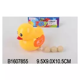 Игрушка заводная Утка с яйцами