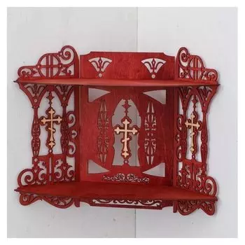 Иконостас № 14, цвет красное дерево, 42х22хх52 см