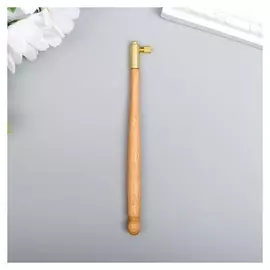 Инструмент для вышивания (Деревянный) + 3 иглы (d=1,2 D=1,0 D=0,7) 13,45 см