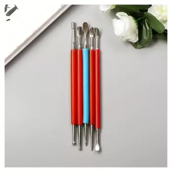 Инструменты для творчества набор 5 шт пластик, металл 16 см 17,5х7,5 см