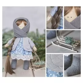 Интерьерная кукла «Маня», набор для шитья, 18.9 × 22.5 × 2.5 см