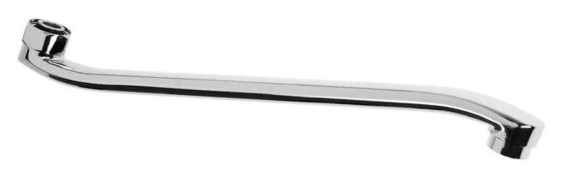 Излив для импортных смесителей Accoona а35s, изогнутый, 35 см, диаметр 3/4"