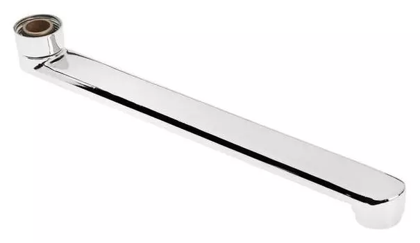 Излив для смесителя Zein, прямой, нержавеющая сталь, 25 см, аэратор пластик