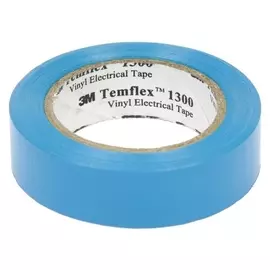 Изолента 3М Temflex 1300, пвх, 15 мм X 10 м, 130 мкм, синяя
