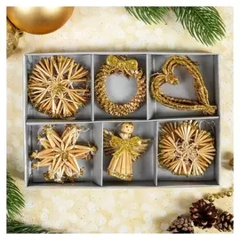 Эко-декор в подарочной упаковке «Волшебные снежинки», 16 элементов