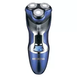 Электробритва "Микма" 355 Р, 5 Вт, роторная, триммер, сухое/влажное бритьё, акб/220 В, синяя
