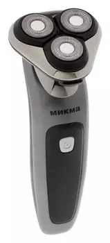 Электробритва "Микма" 357 Р, 3.5 Вт, роторная, сухое бритьё, акб/220 В, чёрная