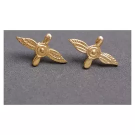 Эмблема «Воздушные силы», пара, металл, цвет золотой