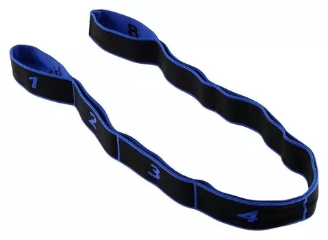 Эспандер-лента эластичная с захватами, 90 х 4 см, Medium, цвет синий