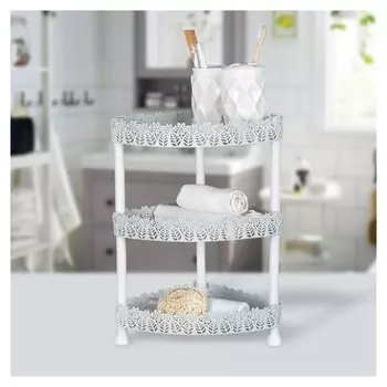 Этажерка 3-х ярусная угловая «Ромашки»