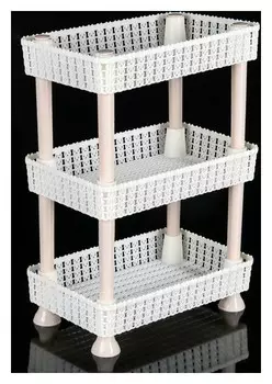Этажерка настольная 3-х секционная «Плетение»