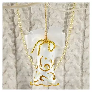 Ёлочная игрушка "Узорный колокольчик"