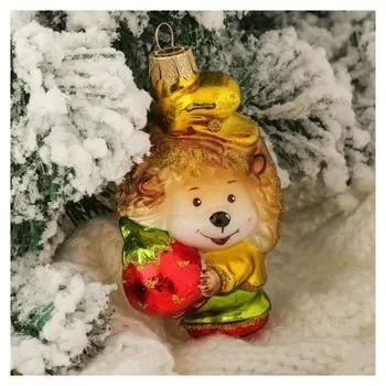 Ёлочное украшение "Ежик" 10,5 см