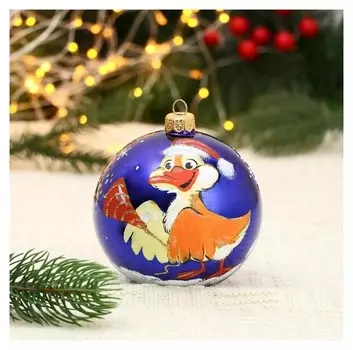 Ёлочный шар D-10 см "Хлопушка"