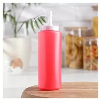 Ёмкость для соуса, 300 мл, 6×19 см, цвет красный