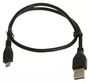 Кабель Cablexpert, Micro USB - Usb, 1 А, 0.5 м, черный
