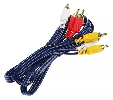 Кабель Luazon Kdgn-001, 3xrca (M) - 3xrca (M), 1.5 м